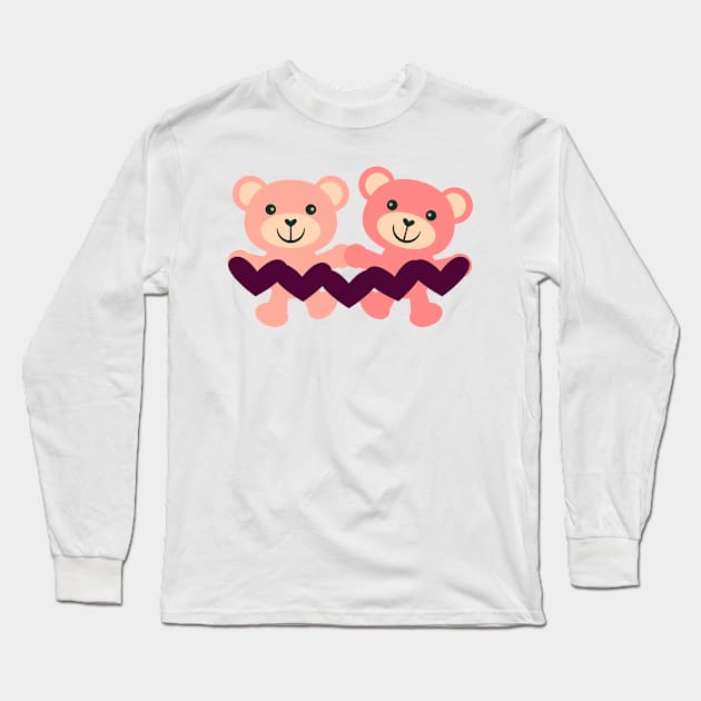 Bears Long Sleeve T-Shirt by Design Anbay